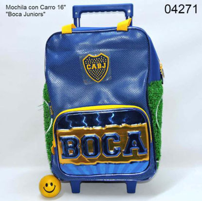 Imagen de MOCHILA CON CARRO 16" "BOCA JUNIORS" 2.24